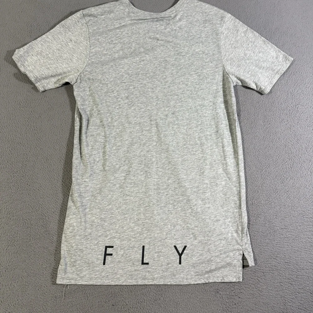 Men's NIKE T-shirt Small Just Fly Gray Short Sleeve DRI-FIT The Nike Tee Fly EUC